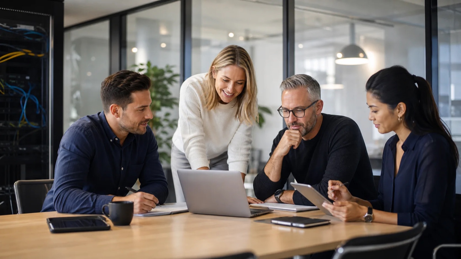 Cloud and IT specialists working together
